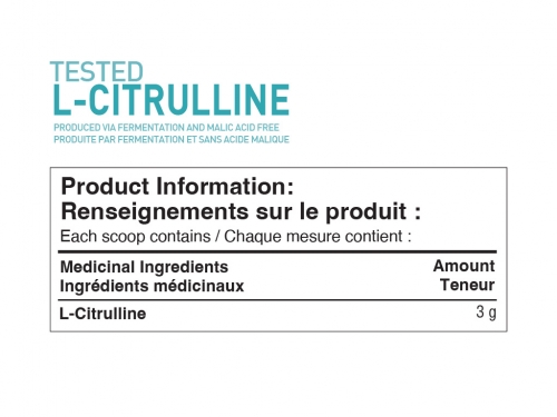 Tested Nutrition L-Citrulline Poudre et Capsules